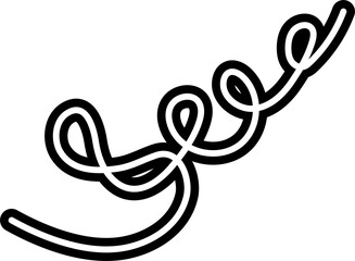  Line bold spiral various abstract shape for children, festive, celebration