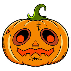 Halloween pumpkins face