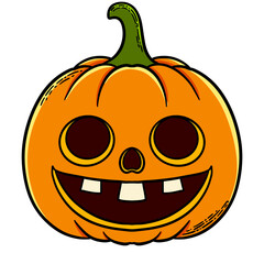 Halloween pumpkins face