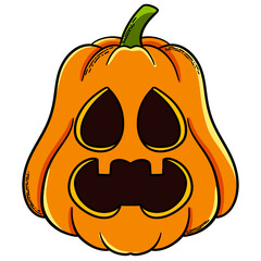Halloween pumpkins face