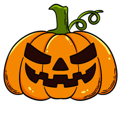 Halloween pumpkins face