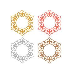 WELLNESS AYURVEDA SPA MEDICAL RESORT SIGN SYMBOL LOGO ISOLATED ON WHITE