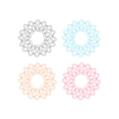 WELLNESS AYURVEDA SPA MEDICAL RESORT SIGN SYMBOL LOGO ISOLATED ON WHITE