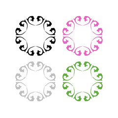 WELLNESS AYURVEDA SPA MEDICAL RESORT SIGN SYMBOL LOGO ISOLATED ON WHITE