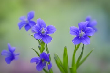 Ohio spiderwort bokeh background, AI Generated