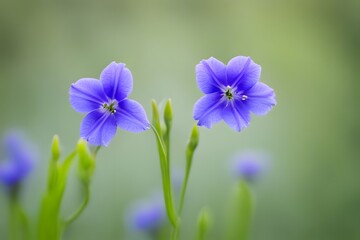 Ohio spiderwort bokeh background, AI Generated