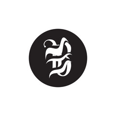 letter b logo template that is unique and simple