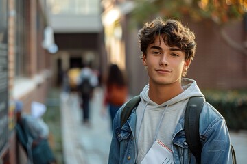 College Student Portrait on Campus