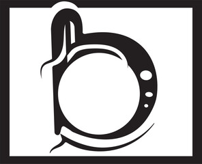 letter b logo template that is unique and simple