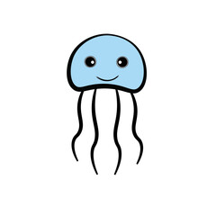 a smiling jellyfish