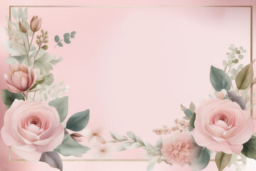 Bordered design for wedding vintage journal page scrapbook design.