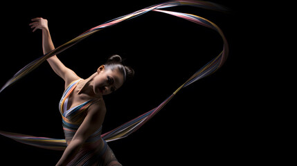 Obraz premium Olympic Rhythmic Gymnastics