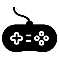 game controller icon in solid style
