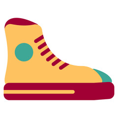 shoes icon in flat style