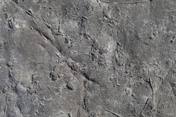 Sea-worn stone texture on a wild coastal beach.