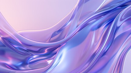 Abstract Wavy Gradient Iridescent Holographic Fluid Backdrop