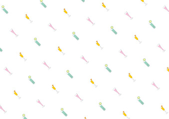 シンプルな線で描いたお酒のイラストの背景