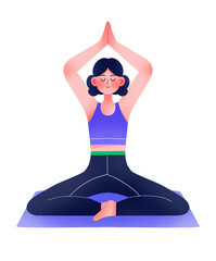 yoga woman in yoga pose