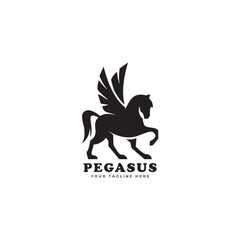 Pegasus mascot logo design Horse logo design, Logo design, Pegasus logo