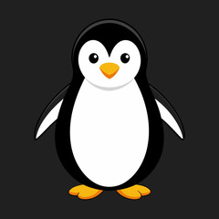 penguin on snow