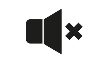 Obraz premium mute volume icon