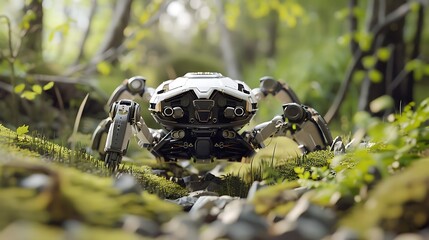 Agile bipedal robot navigating rough terrain 