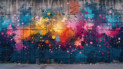 Abstract Graffiti Wall Art