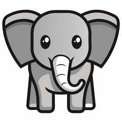Obraz premium baby elephant Vector