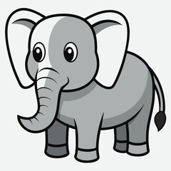Fototapeta premium baby elephant Vector