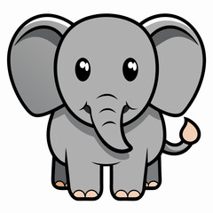  baby elephant Vector