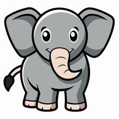 Fototapeta premium baby elephant Vector