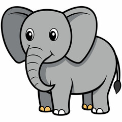  baby elephant Vector