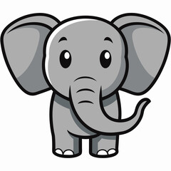  baby elephant Vector
