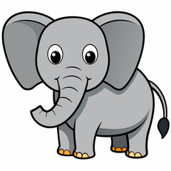 Fototapeta premium baby elephant Vector