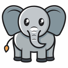 Fototapeta premium baby elephant Vector