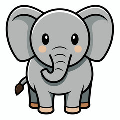  baby elephant Vector