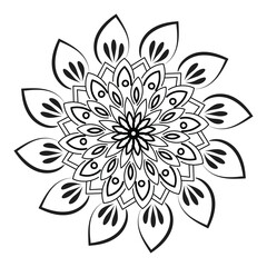 Mandala design for coloring page.