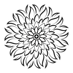 Mandala design for coloring page.