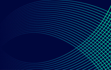 Abstract blue background with gradient, featuring curved lines and grid pattern overlay, creating a modern and dynamic design. Ideal for technology, digital art, and creative projects.