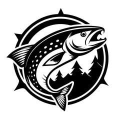 Fototapeta premium Trout vector