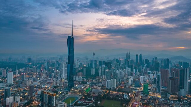 beautiful scenery of kuala lumpur city.kuala lumpur is a city of malaysia