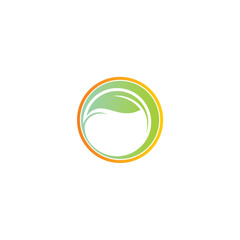 circle leaf logo