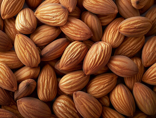 Fototapeta premium Close Up Of Shelled Almonds
