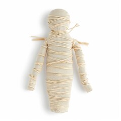 mummy figure on solid white background, single object