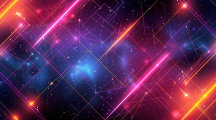 Fototapeta premium A colorful background with a lot of stars and lines