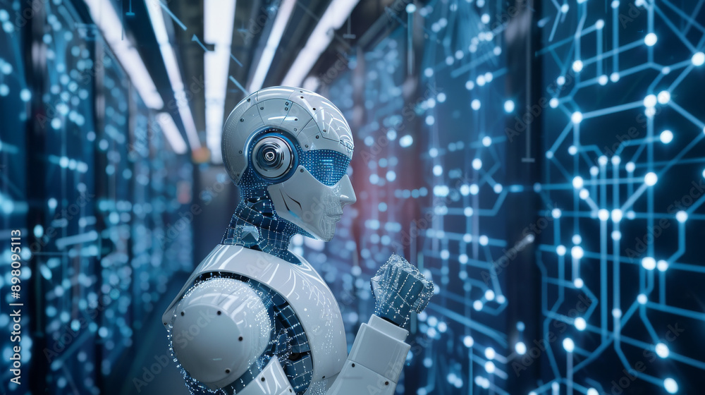 Poster ai is the intelligence that machines show. it lets computers think like humans to solve problems.