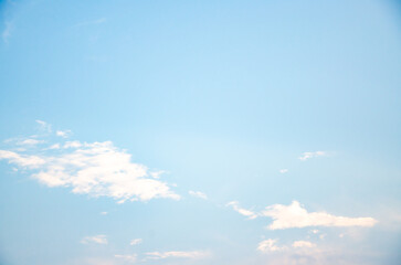 Beautiful clear sky on a slightly cloudy day.