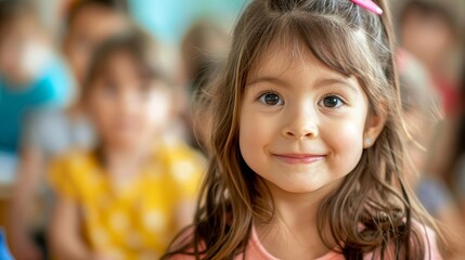 Fototapeta premium Preschool Joy Photography of Children in Classroom Setting