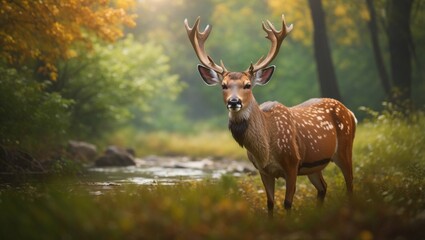 Fototapeta premium Deer in nature 