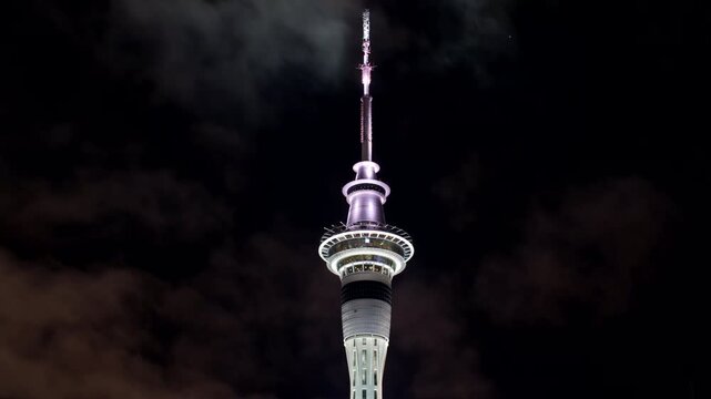Time lapse of New Zealands Sky Tower